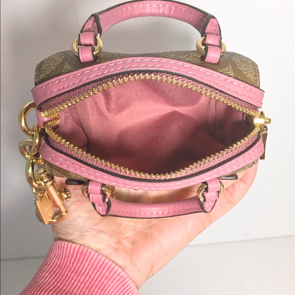 Coach Mini Rowan Satchel Bag Purse Charm NWT - Picture 4 of 9